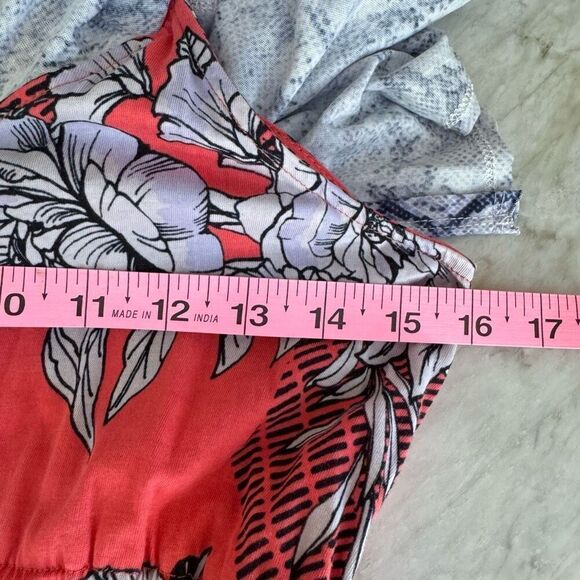 Anthropologie  Daily Practice 100% cotton Poppy Ruffled Midi Dres size XS - Picture 7 of 9